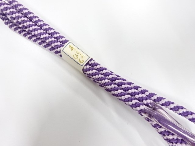 JAPANESE KIMONO / UNUSED HAND-TIED OBIJIME